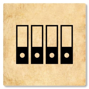 Archiv, 118x118mm, pergamen, Nevada